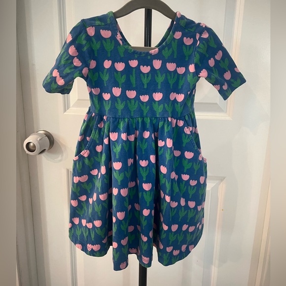 Hanna Andersson playground pink tulip dress with pockets. - Picture 1 of 5